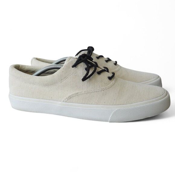 Sperry Top-Sider Striper Ii CVO Casual Sneakers Ivory Corduroy STS24714 Men's 12 - Picture 4 of 11